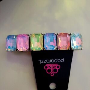 Paparazzi Iridescent Multi-Color Pastel Crystal Stretch Bracelet